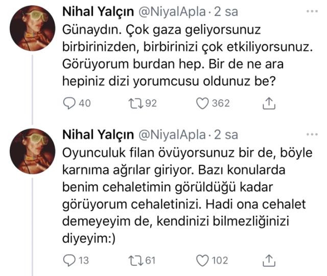Öykü Karayel'in oyunculuğunu övenlere Nihal Yalçın'dan olay sözler - Resim: 1