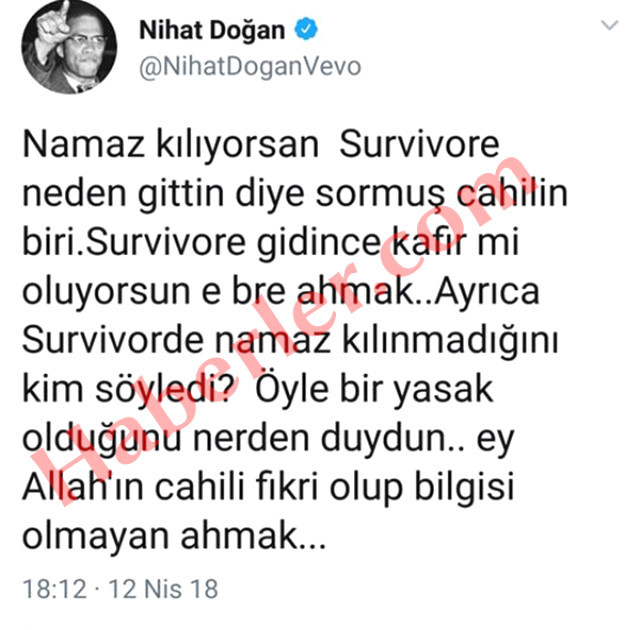 Nihat Doğan Survivor'la ilgili namaz sorusuna fena patladı: Bre ahmak... - Resim: 1