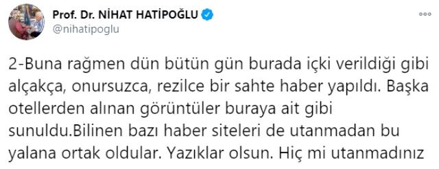 Nihat Hatipoğlu: Otelimde asla içki satılmadı - Resim: 1