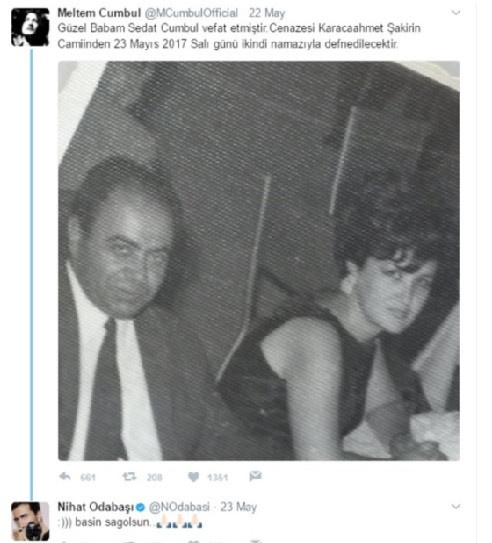 Nihat Odabaşı'ndan şaşkına çeviren gülücüklü başsağlığı mesajı - Resim: 1