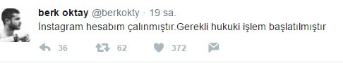 Berk Oktay'ın Instagram hesabı ele geçirildi - Resim: 1