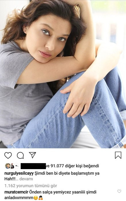 Nurgül Yeşilçay’ın diyet paylaşımına Murat Cemcir’den salçalı yorum - Resim: 1