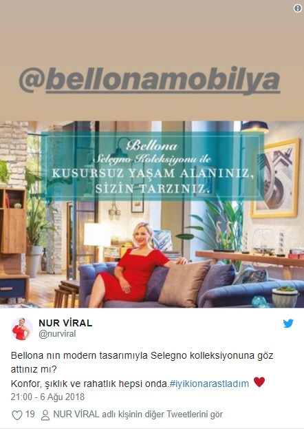 Sevval Sam Ile Anlasilmadi Yeni Reklam Yuzu Erdogan In Danismaninin Esi Medyafaresi Com Mobil
