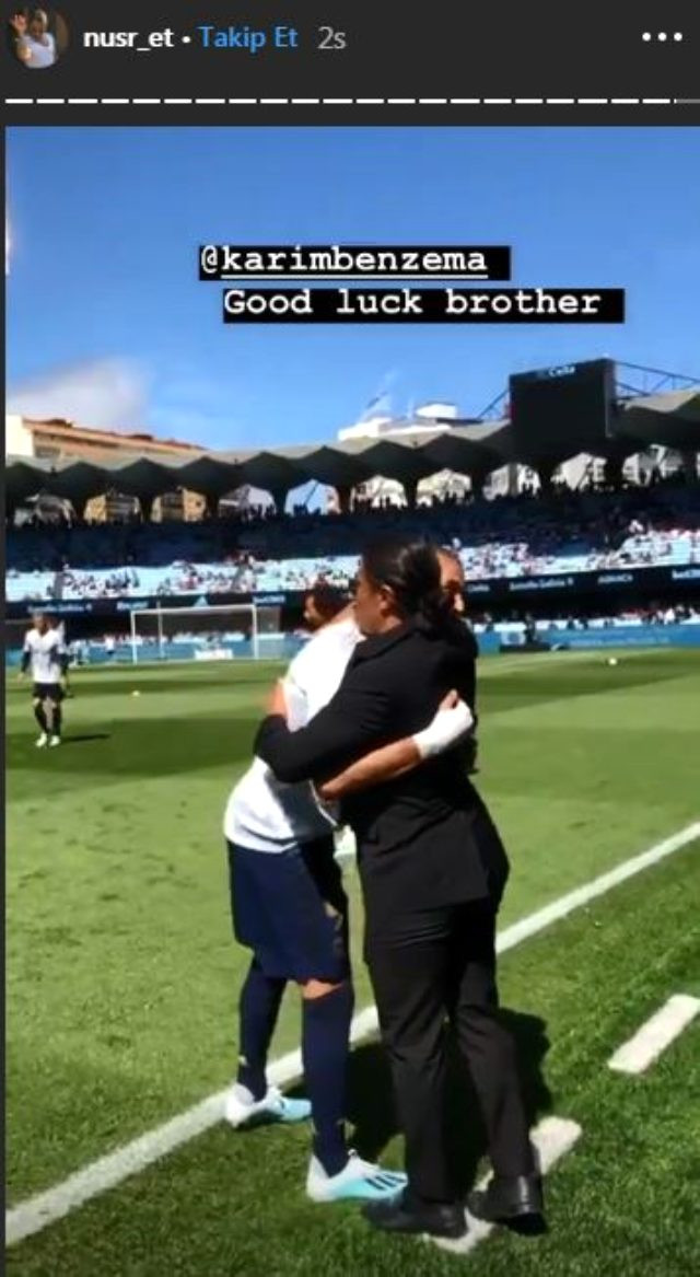 Nusret Real Madrid maçı öncesi sahaya çıktı - Resim: 1