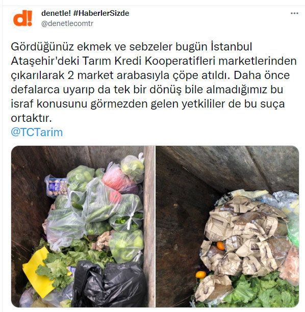 Tarım Kredi Marketinde Yiyecekler Çöpe Atıldı: Erdoğan Çok Kızacak - Resim: 1