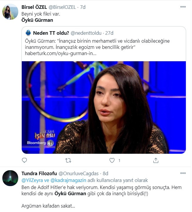 Öykü Gürman'dan tuhaf sözler: Babam ateist, inançsız biri merhametli olamaz - Resim: 1