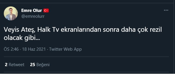 Veyis Ateş'in Halk TV Hamlesine Sedat Peker Cephesinden Flaş Yorum! - Resim: 1