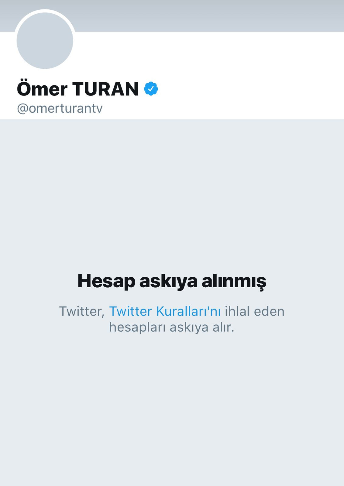 Twitter Ömer Turan'ın hesabını askıya aldı - Resim: 1