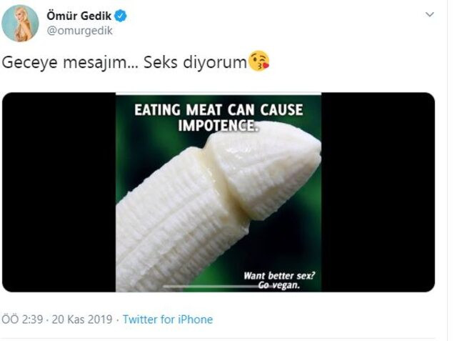 Ömür Gedik'ten ilginç muz paylaşımı - Resim: 1