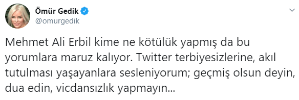 Ömür Gedik'in Mehmet Ali Erbil isyanı: Vicdansızlık yapmayın... - Resim: 1