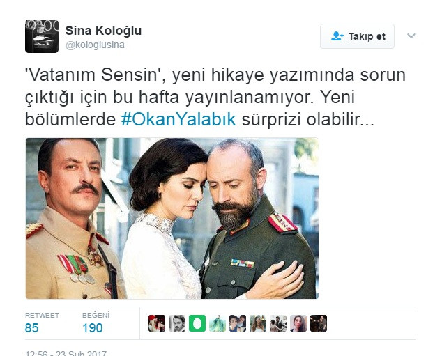 Vatanım Sensin'de Okan Yalabık sürprizi - Resim: 1