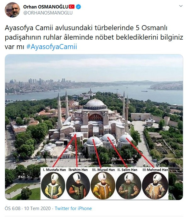 2. Abdülhamit'in torunu: Ayasofya avlusunda Padişahların ruhları nöbette.. - Resim: 1