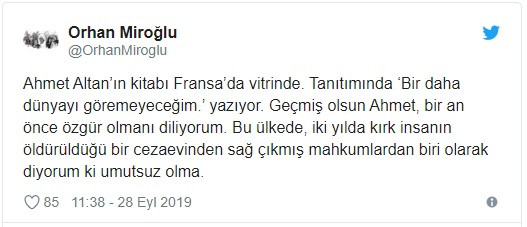 AK Partili Miroğlu ve Yeneroğlu'ndan Ahmet Altan mesajları: Bu ayıp bize yeter - Resim: 1