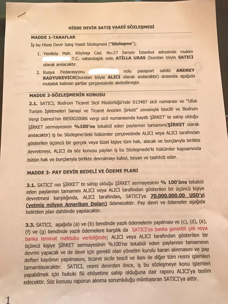 Sedat Peker'in Çöktüler Dediği Paramount Otel'in Satış Belgeleri Ortaya Çıktı - Resim: 1