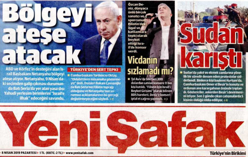 Özcan Deniz'in İsrail konseri Yeni Şafak'ı kızdırdı - Resim: 1