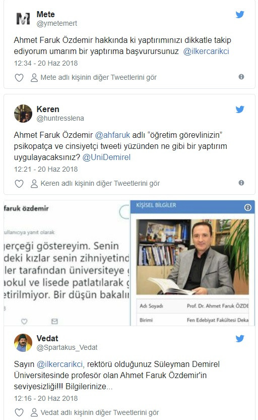 Fizik profesörü Ahmet Faruk Özdemir’den skandal tweet - Resim: 5