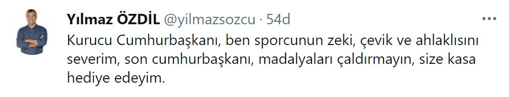 Yılmaz Özdil, Erdoğan'ın Madalyaları Çaldırmayın Sözlerine Tepki Gösterdi - Resim: 1
