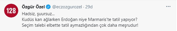 CHP'li Özel: Kudüs Kan Ağlarken Erdoğan Neden Marmaris'te Tatil Yapıyor? - Resim: 2