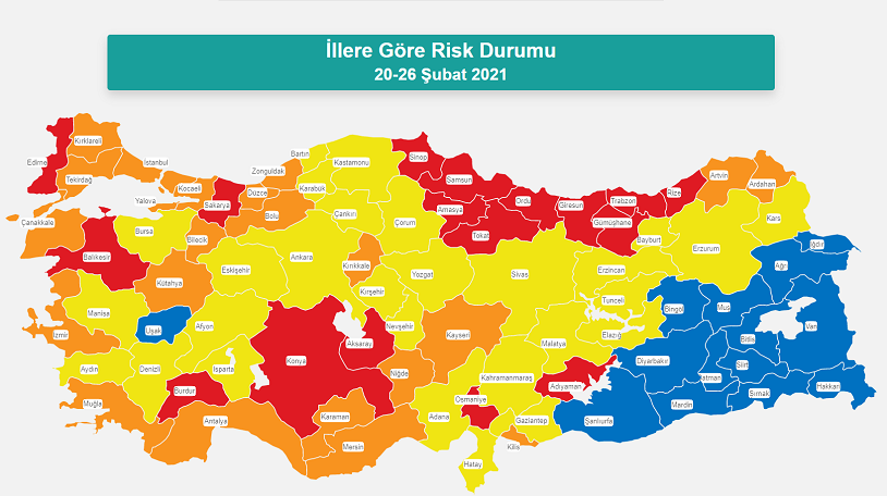 Verilerle yapılan Risk Haritası Korkuttu: İstanbul Kırmızı Ankara Turuncu oldu - Resim: 1