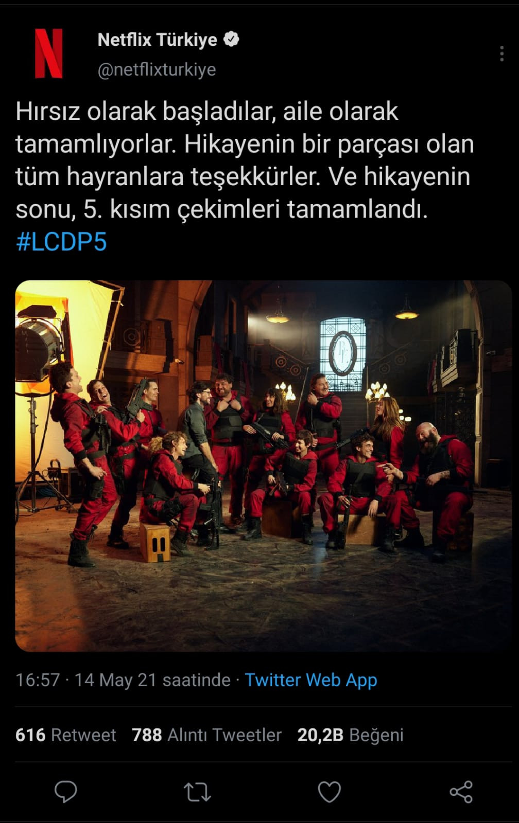 Netflix Türkiye'den La Casa de Papel'in Yeni Sezon Paylaşımı - Resim: 1