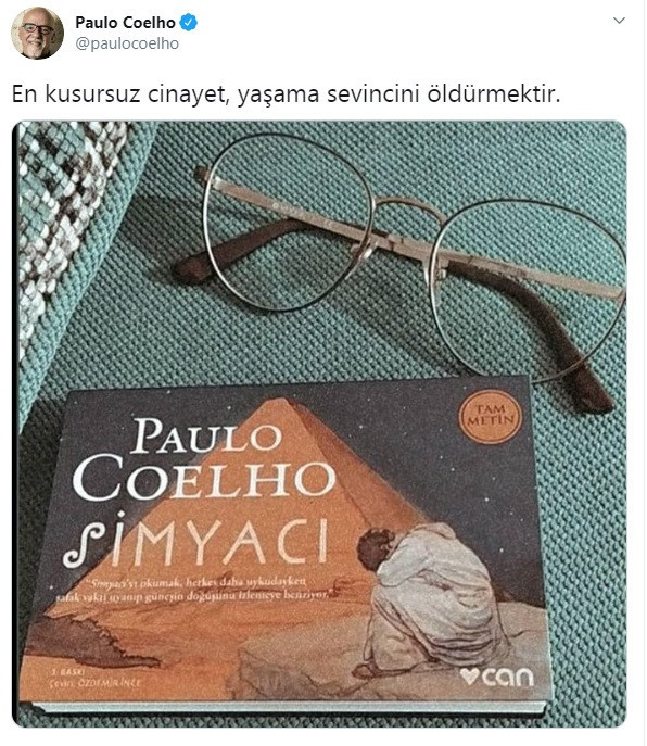 Simyacı'nın yazarı Paulo Coelho'nun şaşırtan Türkçe mesajı! - Resim: 1