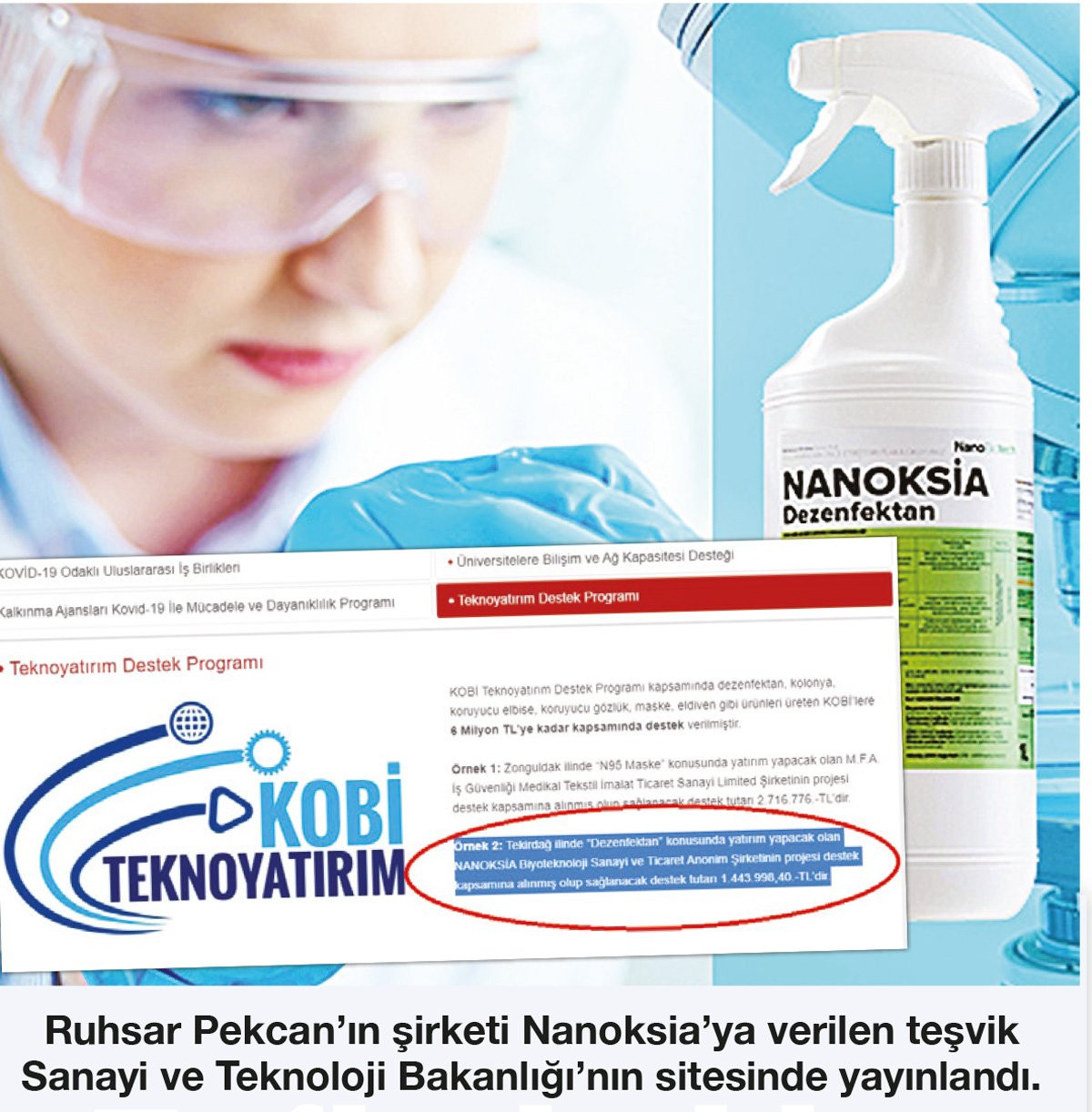 Bakanlığa Dezenfektan Satan Pekcan'ın Şirketine 1.4 Milyon Devlet Desteği Verilmiş - Resim: 1