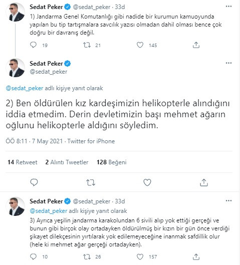 Sedat Peker'den Jandarma Açıklaması: Buna İnanmak Safdillik Olur - Resim: 1