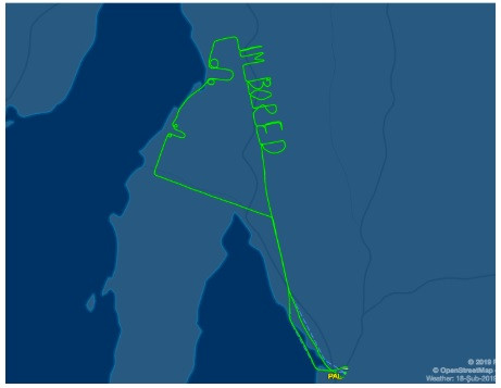 Pilotun dikkat çeken rotası: İki penis ve dev bir sıkıldım - Resim: 1