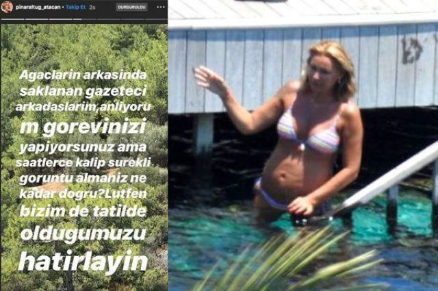 Pınar Altuğ, denize girdiği sırada kendisini gözetleyenleri ifşa etti! - Resim: 1