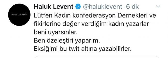 Pınar Gültekin ile ilgili tweet’i tepki çeken Haluk Levent özür diledi - Resim: 4