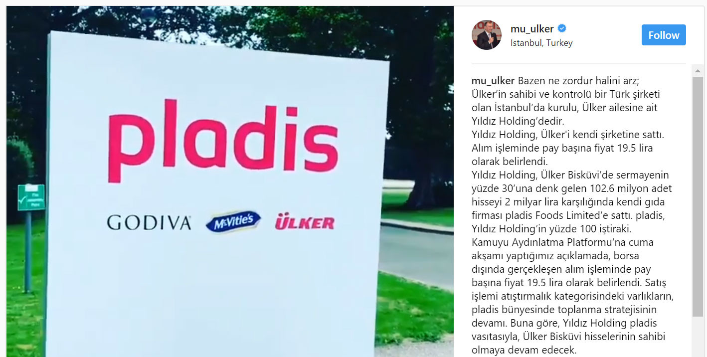 Murat Ülker, Yüzde 51’i neden İngiltere’ye aktardığını açıkladı - Resim: 1