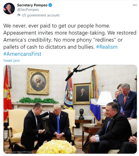 Trump'ın Bakanı Pompeo Giderayak Erdoğan'ı Hedef Aldı! - Resim: 1