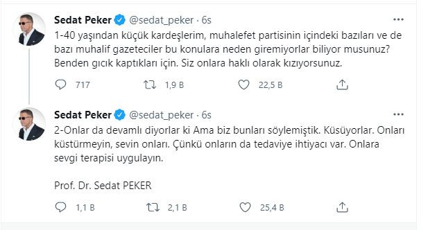 Sedat Peker Muhalif Gazeteci ve Siyasilerle Dalga Geçti - Resim: 1