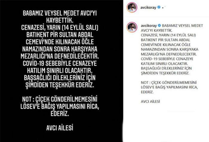 Koray Avcı'nın Acı Günü: Babası Veysel Medet Avcı Hayatını Kaybetti - Resim: 1