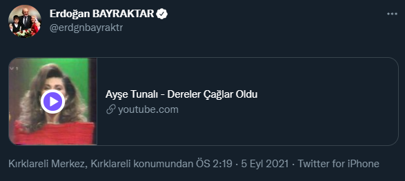 17-25 Aralık İtirafıyla Gündeme Gelen Erdoğan Bayraktar'dan Yeni Paylaşım! - Resim: 1