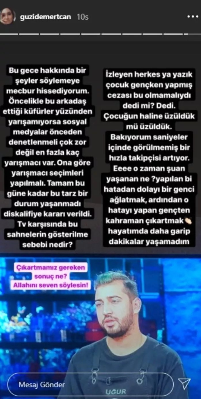 Uğur Yılmaz Deniz'in diskalifiye edilmesine Güzide Mertcan'dan sert tepki - Resim: 1