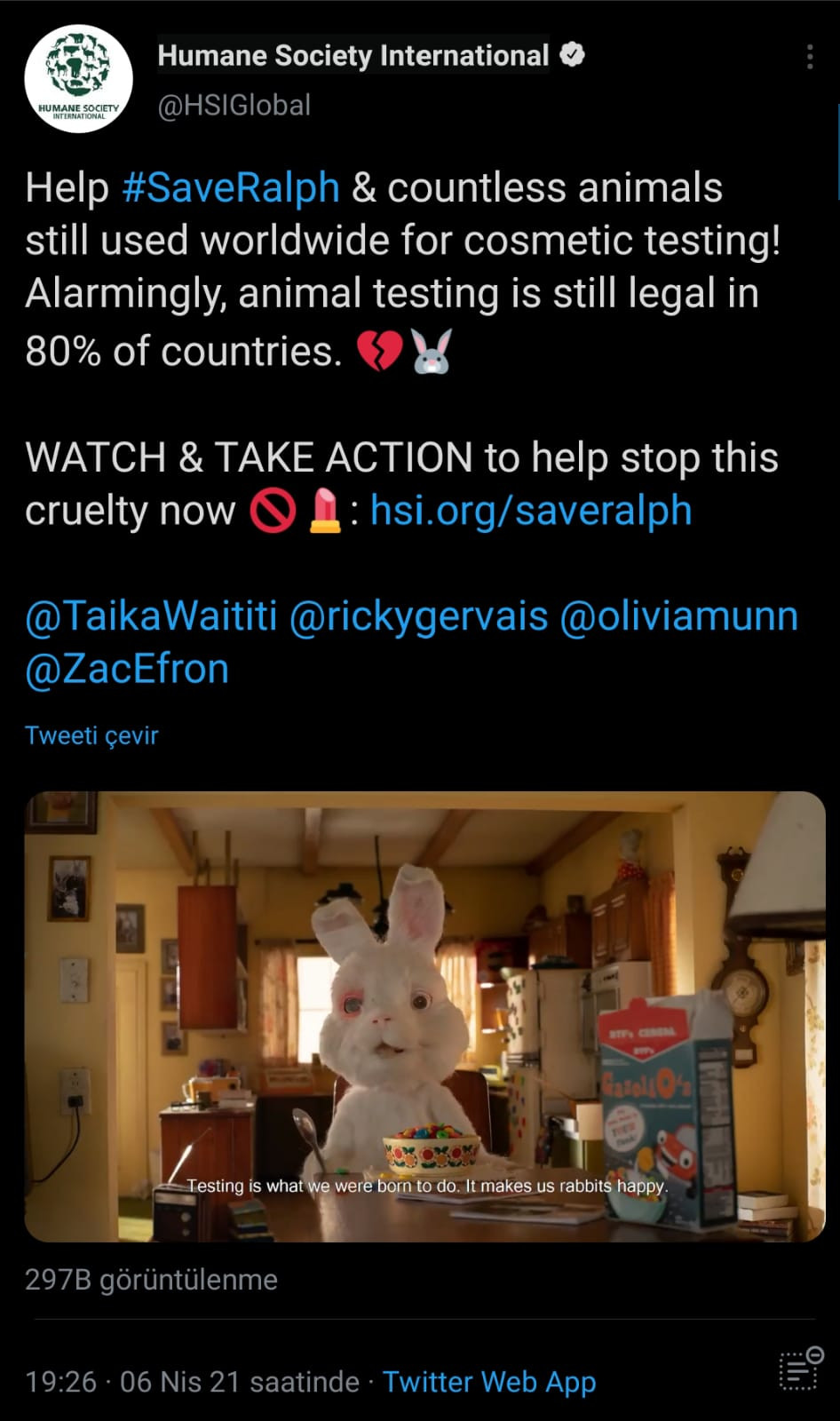 Kobay Bir Tavşanın Dramı: Save Ralph Videosu Neden Çok Ses Getirdi? - Resim: 1