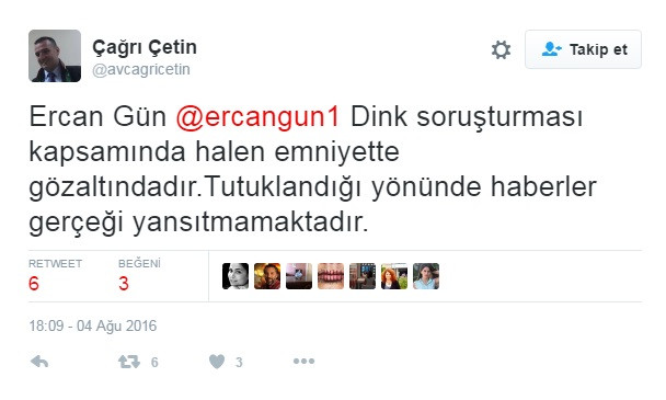 Ercan Gün tutuklanmadı! Avukatından açıklama - Resim: 1