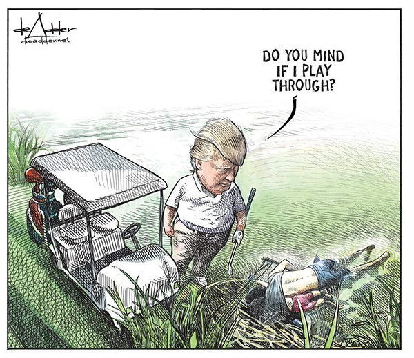 Trump'ı eleştiren karikatürist 17 yıllık işinden kovuldu - Resim: 1