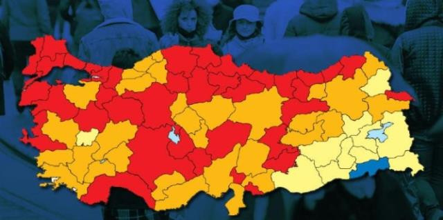 Koronavirüs Renk Haritasında Mavi Kalan Tek İl: Şırnak - Resim: 1