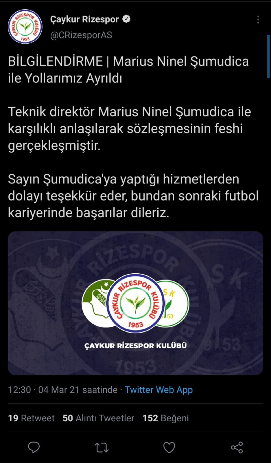 Rizespor'da Marius Sumudica ile Yollar Ayrıldı - Resim: 1