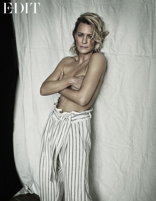 House of Cards'ın first lady'si Robin Wright'tan üstsüz poz - Resim: 1