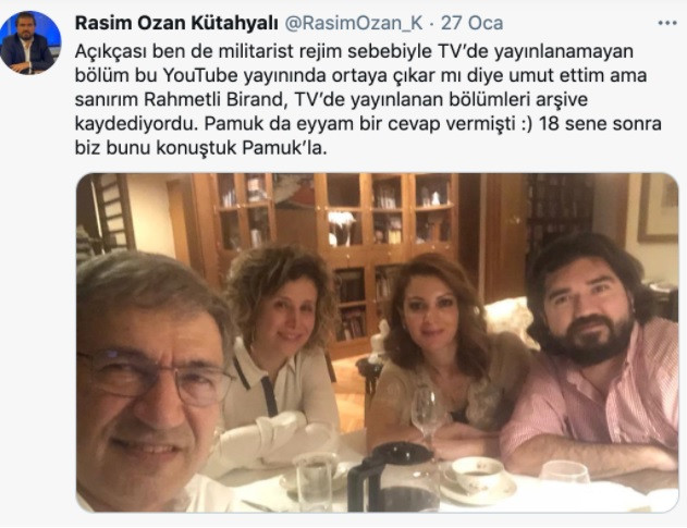 Orhan Pamuk'la Fotoğraf Paylaşan ROK'tan Tuhaf Açıklama - Resim: 2