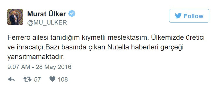 Murat Ülker Nutella iddialarına bizzat yanıt verdi - Resim: 1