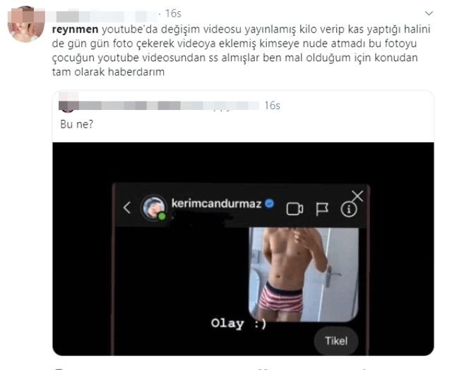 Kerimcan Durmaz'dan Reynmen'in yarı çıplak fotoğrafına yorum: Olay - Resim: 3