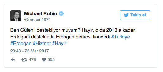 Erdoğan'ı tehdit eden CIA kalemi Rubin, FETÖ ile ilişkisini nasıl ifşa etti - Resim: 1