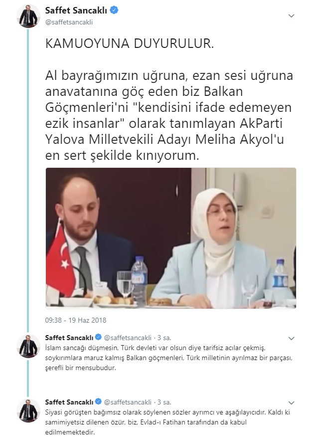MHP'li Saffet Sancaklı'dan AKP'li aday Meliha Akyol'a sert kınama - Resim: 1