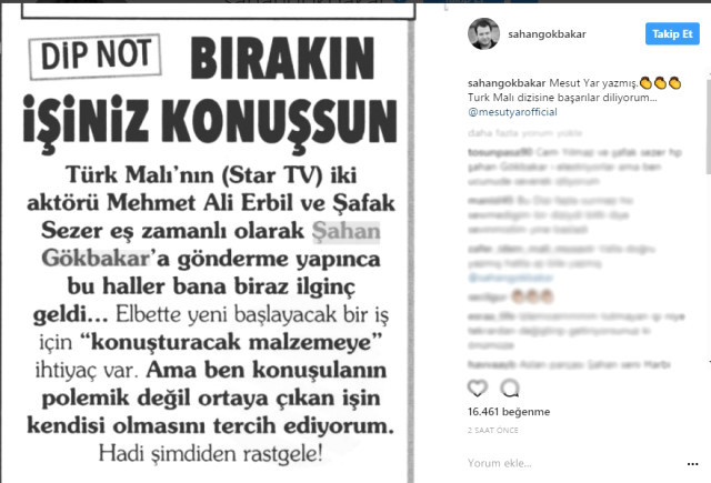 Şahan Gökbakar'dan Şafak ve Mali'ye gönderme! - Resim: 1