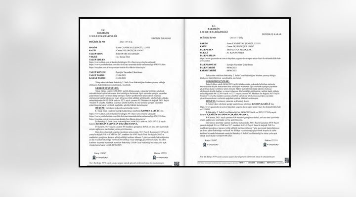 Sahte Karar Göndererek Haberleri Yayından Kaldırmaya Çalıştılar! - Resim: 1