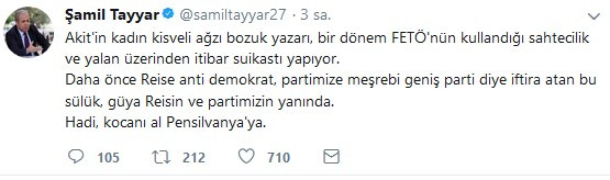 AKP'li Tayyar, Akit yazarı Mehtap Yılmaz'ın FETÖ yazışmalarını açıkladı! - Resim: 1